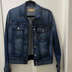 7 For All Mankind Blue Jean Jacket